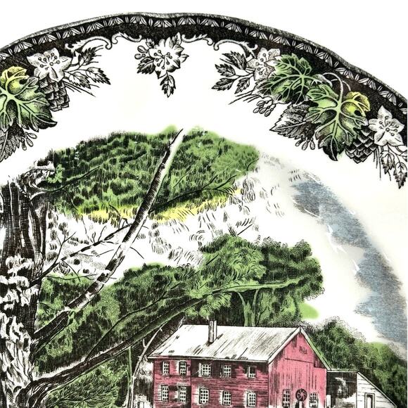 Johnson Bros Friendly Village England Vintage The Old Mill Plate-10.5" - Picture 4 of 8